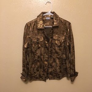 Gold and Brown Chico’s Jacket